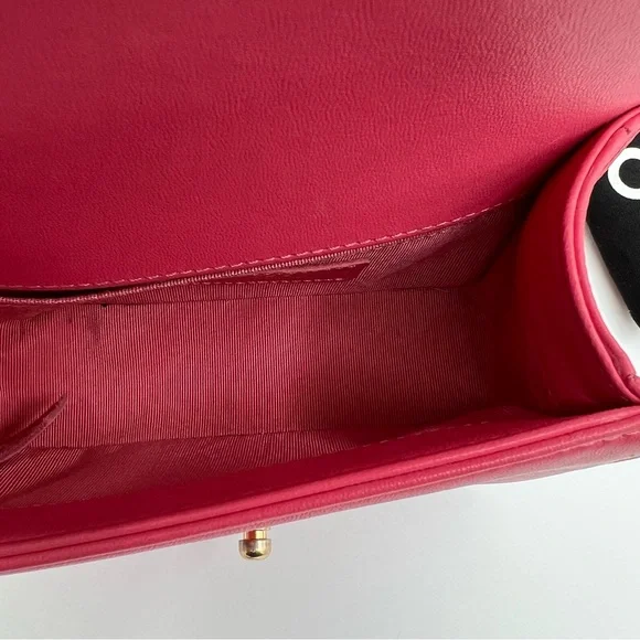 Chanel boy mini shoulder bag ❤️pink lambskin - Picture 9 of 11